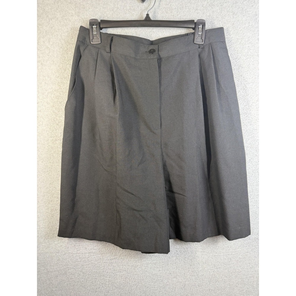 Vintage Requirements Culotte Shorts Womens 18 Gray Pleated Dressy Made In USA‎